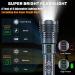 180000 Lumens Rechargeable XHP160.6 LED Flashlight | Waterproof Tactical Handheld Flashlight with 6 Modes - Ideal for Emergencies and Camping - Buy Online on GoSupps.com