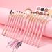 Docolor 15Pcs Eye Makeup Brushes Set - Professional Synthetic Eyeshadow Blending and Eyeliner Brushes with Soft Hairs for Premium Eye Makeup (Pink) - Buy Online on GoSupps.com