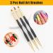 Sularpek 3-Piece Nail Brush Set for Gel Nails | Professional Nail Art Brushes & Painting Pens | Perfect for UV Gel Nail Designs - Buy Online on GoSupps.com