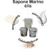 Marine soap white flowers moisturizing exfoliating cleanser based on vegetable oils and salt 100% natural scrub 350ml - Buy Online on GoSupps.com