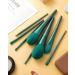 Professional 8-Piece Green Makeup Brush Set | Synthetic Brushes for Foundation Concealer and Kabuki | International Shipping - Buy Online on GoSupps.com