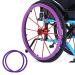 1 Pair Wheelchair Cover 22/24inch Adults Silicone Wheelchair Push Rim Covers Improve Grip and Traction Non-Slip Rear Wheel Grips Cover for Stop Screeching Sound Wheelchair(Purple 22in) 22in Purple