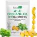 Oil of Oregano Softgel Oil of Oregano with Black Seed Oil Oregano Oils Capsules with High Carvacrol & Thymoquinone for Immune Support Oregano Oils Capsule Supplement 120 Softgels White