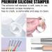 TYXHXTF 14 French Nail Stamp Kit Nail Art Stamping Templates Manicure Tool Kit Nail Art Jelly Stamper With Silicone Cushion Nail Stamp Gel Nail Polish Set For Diy Nail Art Designs Gel Nail Kit - Buy Online on GoSupps.com
