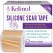 Silicone Scar Sheets(1.6'' x 60''Roll-1.5M) Soft Silicone Gel Scar Tape Painless Silicone Tape Roll - Reusable, Medical Grade Silicone Scar Removal Strips for C-Section & Keloid Surgery, Burn, Acne
