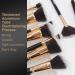 Zoreya Premium Makeup Brush Set - 16 Piece Brush Kit for Foundation, Powder, Blush, and Eye Shadows - Cruelty-Free Synthetic Brushes for Flawless Makeup Application - Buy Online on GoSupps.com