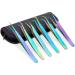 Okuna Outpost 6 Eyelash Extension Precision Tweezers with 1 Storage Case (Rainbow, 7 Pieces)