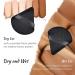 2 Pcs Velour Triangle Makeup Powder Puff Set for Face - Soft Reusable Pressed Applicator for Under Eyes and Face Corners - Black - Buy Online on GoSupps.com