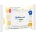 Johnson's Baby Disposable Hand & Face Cleansing Wipes 25 ct - Gentle 99% Germ & Dirt Removal for Delicate Skin, Pre-Moistened, Allergy-Tested, Paraben & Alcohol-Free - Buy Online on GoSupps.com