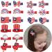 American Flag Hair Clips - Patriotic 4th of July Independence Day Accessories for Kids - Buy Online on GoSupps.com