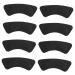 FRCOLOR 8 Pairs High Heels Heel Stickers Black Heel Grips Liner Heel Grips Shoe Pads Heel Shoe Grips Shoe Clips for Pumps Plantillas para De Mujer Heel Pads Patch Polyester 4d Breathable Black 10.5X4cm