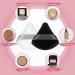 Patelai 2 Pcs Triangle Powder Puff Set - Soft & Reusable Makeup Sponges for Loose Powder & Foundation - Black & White - Buy Online on GoSupps.com