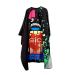 Stylecraft Professional Barber Water Resistant Hair Cutting Cape One Size Radioactive Black