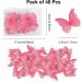 CREECHWA Edible Butterflies for Cakes Pack of 48 Cake Decorations Muffin Decorations Cupcake Toppers Pink - Buy Online on GoSupps.com