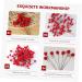 HOMSFOU 600 Pcs Artificial Berries Holly Berries Branch Artificial Red Berry Stem Artificial Holly Berries Round Ball Christmas Decor Christmas Tree Decorations Wreath Foam Cherry - Buy Online on GoSupps.com