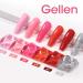 Gellen Gel Nail Polish Kit - 6 Stunning Colors Baby Pink Burgundy Rose Red Glitter Silver Gel Polish Set White Glitter Gel Polish Soak Off LED Gel Polish for Women Pageant Queen - Buy Online on GoSupps.com