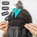 100 Metal DIY Wig Clips - U-Shaped Clip-In Extensions for Real Hair | 32mm Black Hair Extensions Clips - 100 Pieces - Buy Online on GoSupps.com