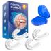 FEXPDL Mouth Guard for Teeth Grinding 4 Pack Teeth Grinding Night Guard for Adults Mouth Guard for Sleeping at Night Anti Grinding Teeth 2 Sizes Bruxism Mouth Guard Night White