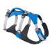 Luffwear flagline dog harness with handle light adjustable walking dishes 3 linen fortification points reinforced belt strap and strong V-ring made of metal blue dusk (xx small 33-43cm) XX-SMALL Blue Dusk
