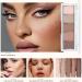 Palette de fards paupi res neutres nude marron 5 couleurs avec fini mat velout fards paupi res taupe nude aux tons froids maquillage naturel pour tous les jours Mod le A - Buy Online on GoSupps.com