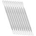 Housoutil 7pcs Double-headed Extrusion Ring Pore Cleaner Whitehead Removers Pimple Needles Extractor