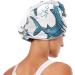 Shop Blue Sharks1 Hair Towel 2 Pack - Super Absorbent Quick Dry Hair Turbans for Women & Girls | International Shipping Available - Buy Online on GoSupps.com