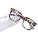 Madison Avenue Blue Light Blocking Glasses Oversized Fashion Blue Light Glasses for Women Anti Eyestrain & UV Protection Computer Eyeglasses (Grey Demi)