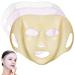 Sewroro Lot de 3 Masques en Silicone R utilisables Facial Tailles Universelles Couleurs Blanc Or et Rose Masques Hydratants pour Soins du Visage Domicile Salon Protection