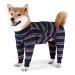 Surgical recovery suit one-divider for dogs with legs long-sleeved breathable postoperative pajamas keeps the dog off licking abdominal wound protection alternative to the crane l (1 Pack)