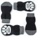 Pet Heroic Indoor Anti-slip socks for dogs and cats-8 sizes from S to 5XL for small-rious animals-Paw protection and traction thanks to silicone gel-black black mode 2x large