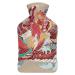 Hot Water Bottle With Lid Japanese Dragon Rubber Hot Water Bag For Pain Relief Cramps Foot Warmer Hot And Cold Therapy