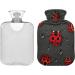 Heat Bottle 1L - Durable Warm-Up Bag for Pain Relief | Ideal for Hands Feet Shoulders & Neck - Red Ladybug Pattern - Buy Online on GoSupps.com