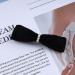 Inilbran Vintage Satin Bow Hairclip Barrettes Black Velvet Bow Hair Clips Winter Ribbon Bow Headclip Barrette French Pearl Bowknot Hairclip Decorative Hair Accessories for Women and Girls Headdress - Buy Online on GoSupps.com