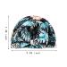 iSPECIAL Reusable Shower Cap for Women with Long Hair - Adjustable & Waterproof Bathing Hair Cap - Elegant Double Layer Design - Luxury Shower Caps - L Blue Palm Leaves - Buy Online on GoSupps.com