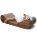 FluffyDream Bone Cat Scratcher Cardboard Lounge Bed Wood