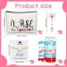 38 Pcs Nurse Appreciation Gift Set - Cotton Makeup Bag, Badge Holder Reel, Hair Elastic, Bracelet - Elegant Style - Buy Online on GoSupps.com