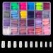 576Pcs Square Press on Nails  Press On Nails Short Full Cover Nail Colorful Solid False Nail Acrylic Nails for Women Nail Salon Art DIY ( 24 Color)