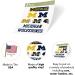 University of Michigan Wolverines Vinyl Sticker | UM U of M Decal for Laptop, Water Bottle, Car | Scrapbook Decoration - Type 2 - Buy Online on GoSupps.com