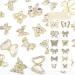 24 Pcs Gold Butterfly Nail Charms - Luxury 3D Alloy Nail Gems for DIY Nail Art Decoration | qiipii Nail Supplies - Buy Online on GoSupps.com
