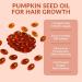Pumpkin Seed Oil Capsules 2 in 1 Pumpkin Seed Oil with Saw Palmetto for Hair Growth 3000mg Per Serving Cold Pressed Supports Hair Heart Skin Supplement Non-GMO Gluten Free 300 Softgels - Buy Online on GoSupps.com
