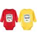 culbutomind Baby Twins Bodysuit Ketchup Mustard Newborn Baby Outfits Unisex Romper Infant Jumpsuit Multicolored 2 0-3 Months