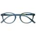 Opulize zen reading glasses Small round frame spring hinges scratch-resistant turquoise men women r24-Q +3.50 shiny turquoise blue pattern +3.50 diopters