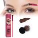 Home Eyebrow Care Kit 4D Laminated 4D Laminated Brow Home-Grooming Kit Multi-function Eyebrow Concealer Contour Brush Waterproof & Long Lasting (Dark Brown)