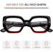 Eyekepper 4 Pack Stylish Oversized Reading Glasses for Women - +2.25 Spring Hinges Reading Aid - Buy Online on GoSupps.com
