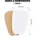 Felt Tongue Pads Cushion for Shoes - Large Size (3 Pair) - Comfortable Shoe Inserts - Buy Online on GoSupps.com
