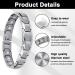 DGUSO Men's Magnetic Bracelet - Titan Steel Adjustable Jewelry with Gift Box | Stylish Magnetic Hard Band & Ring Set - Buy Online on GoSupps.com