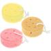 FOMIYES 6 pcs Exfoliating Bath Sponge Set - Soft Pink Body Scrubber for Women - Perfect Shower Accessory - Buy Online on GoSupps.com