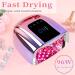 96W Rechargeable UV LED Nail Lamp Portable Cordless UV Light for Nails with LCD Display Auto Sensor (Purple) - Buy Online on GoSupps.com