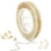 ALEXCRAFT 33 Feet Dainty Gold Plated Solid Brass Cable Chain Link Bulk for Jewelry Making (2mm) Gold 2mm