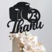 Trimming Shop Personalised Camera Glitter Cake Topper Customise Name or Age Photography Lover Theme Party Cake Decoration Keepsake Gift for Family & Friends Party d cor - Black